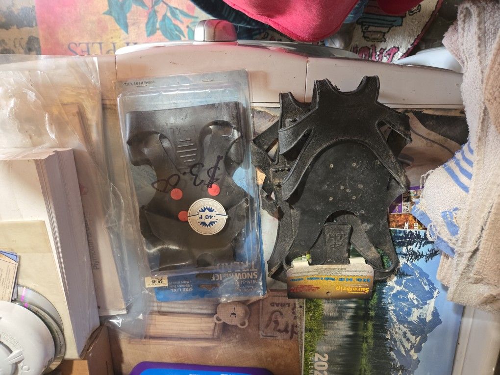 2 Pairs  Of Snow Ice Cleats 