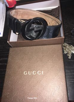 Brand new black leather Gucci Belt for men