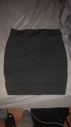 Black mini skirt
