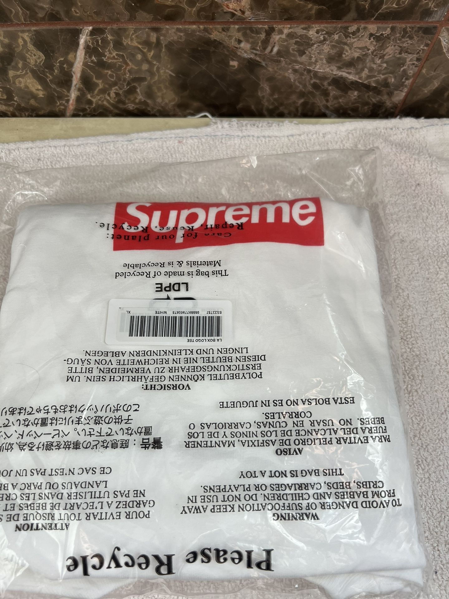 Supreme West Hollywood Box Logo Tee White