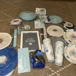 Huge It’s A Boy Baby Shower Decor Kit 