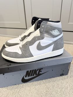 Jordan 1 High Size 9.5 M Washed Black DS