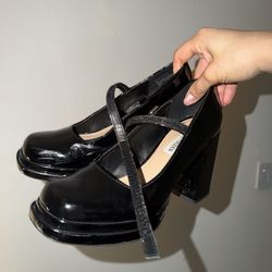 Steve Madden chunky black heel 8 size