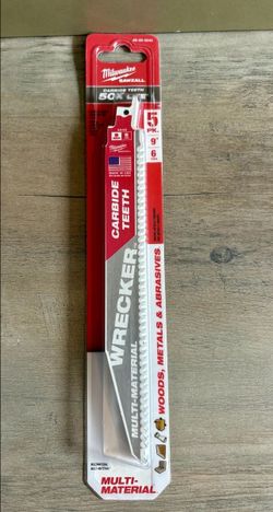 Milwaukee Sawzall Wrecker 9" 6 TPI Reciprocating Blade 5-Pack