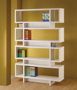 Open Back Bookcase in White Finish ONLY $250!