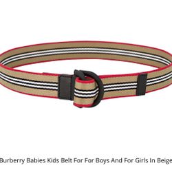 Burberry Kids Belt Boy & Girl Sz6-8