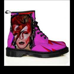 Dr. Marten like Bowie art boots