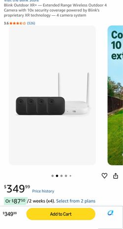 Blink outdoor xr x4 cameras
