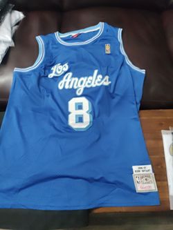 Blue Laker jersey los Angeles Kobe Bryant number 8