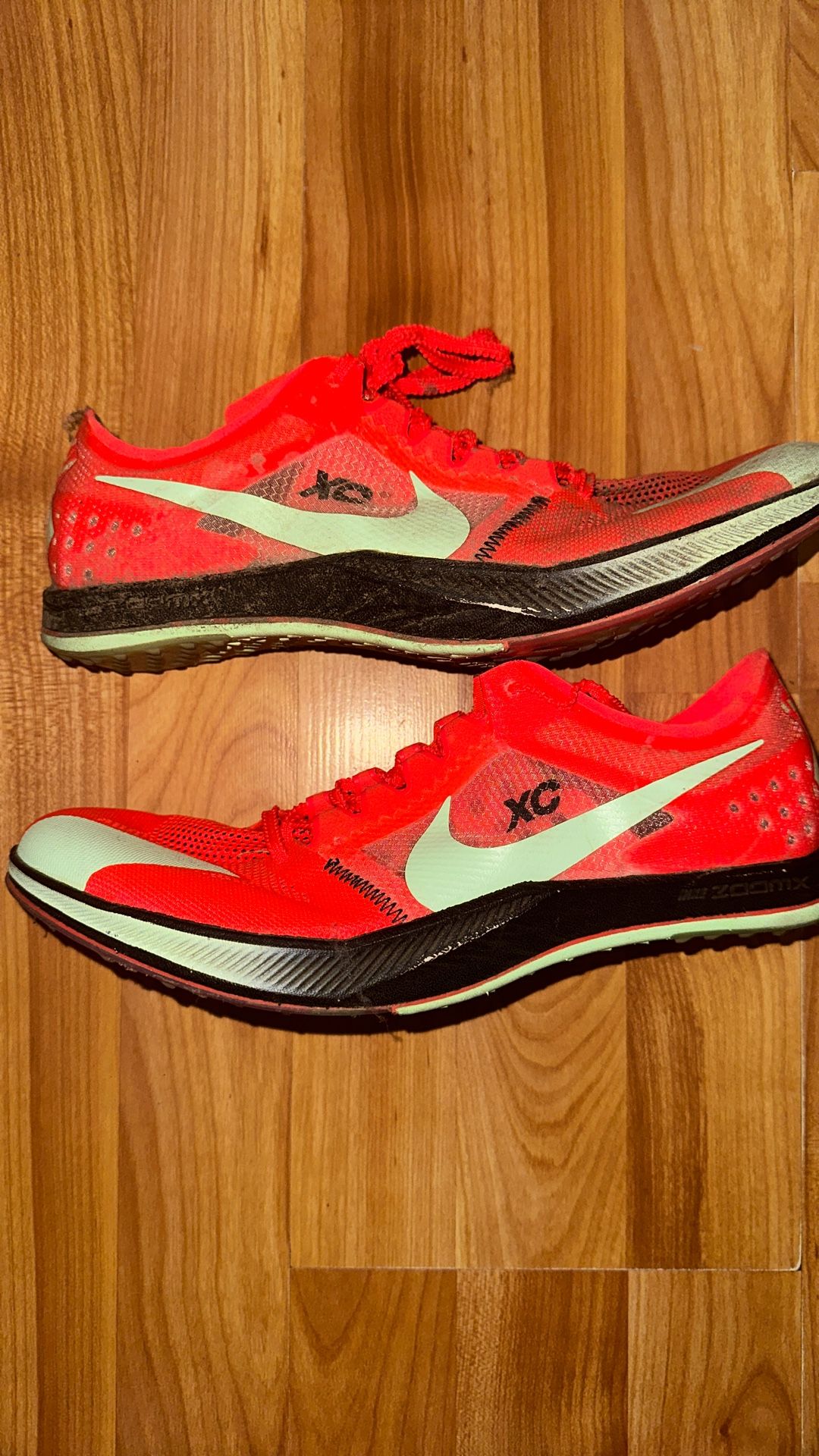 Nike ZoomX Dragonfly Track & Cross County Spikes Crimson Green