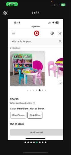 Kids Activities Table