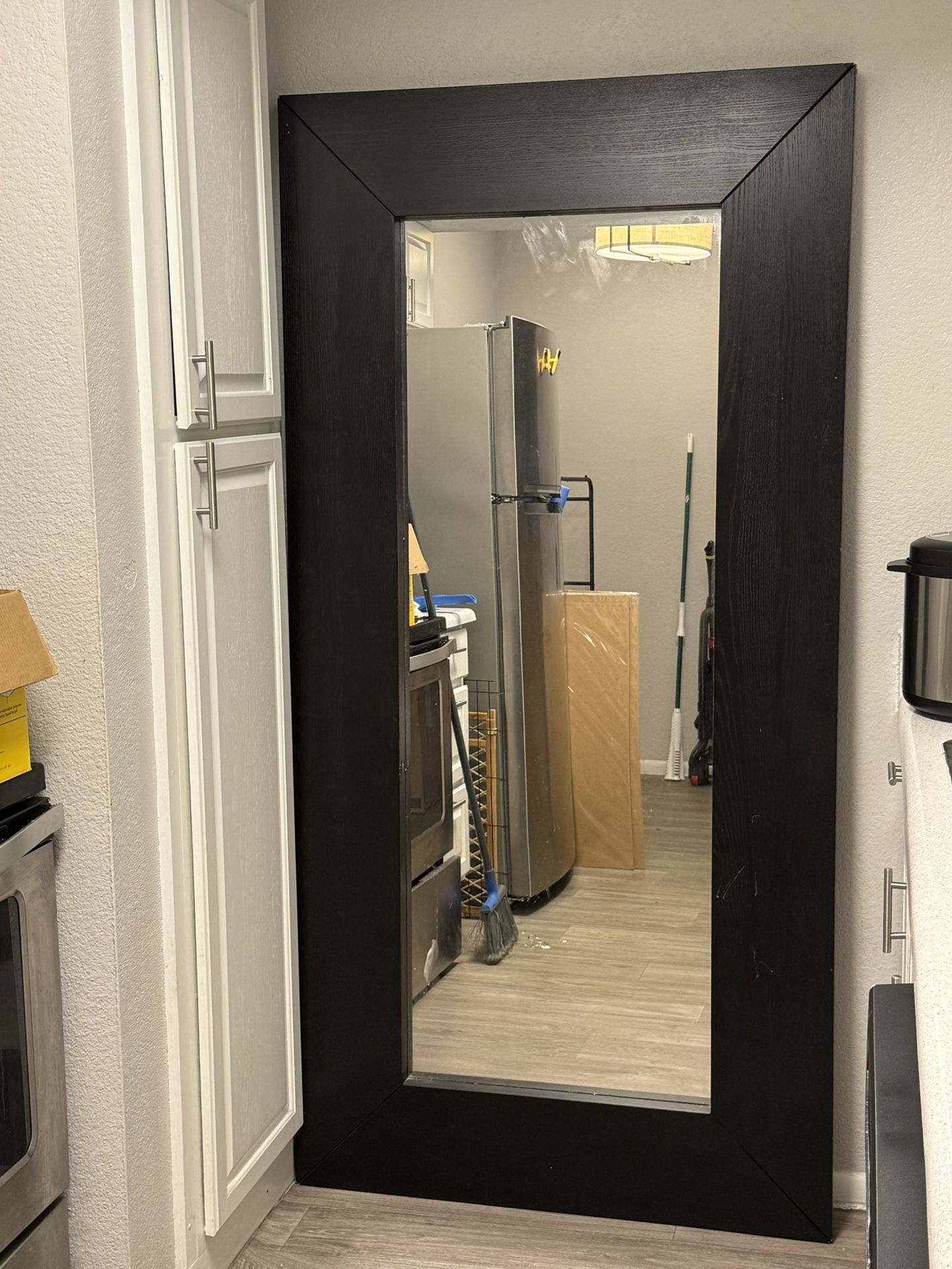 Wooden Standing Mirror
