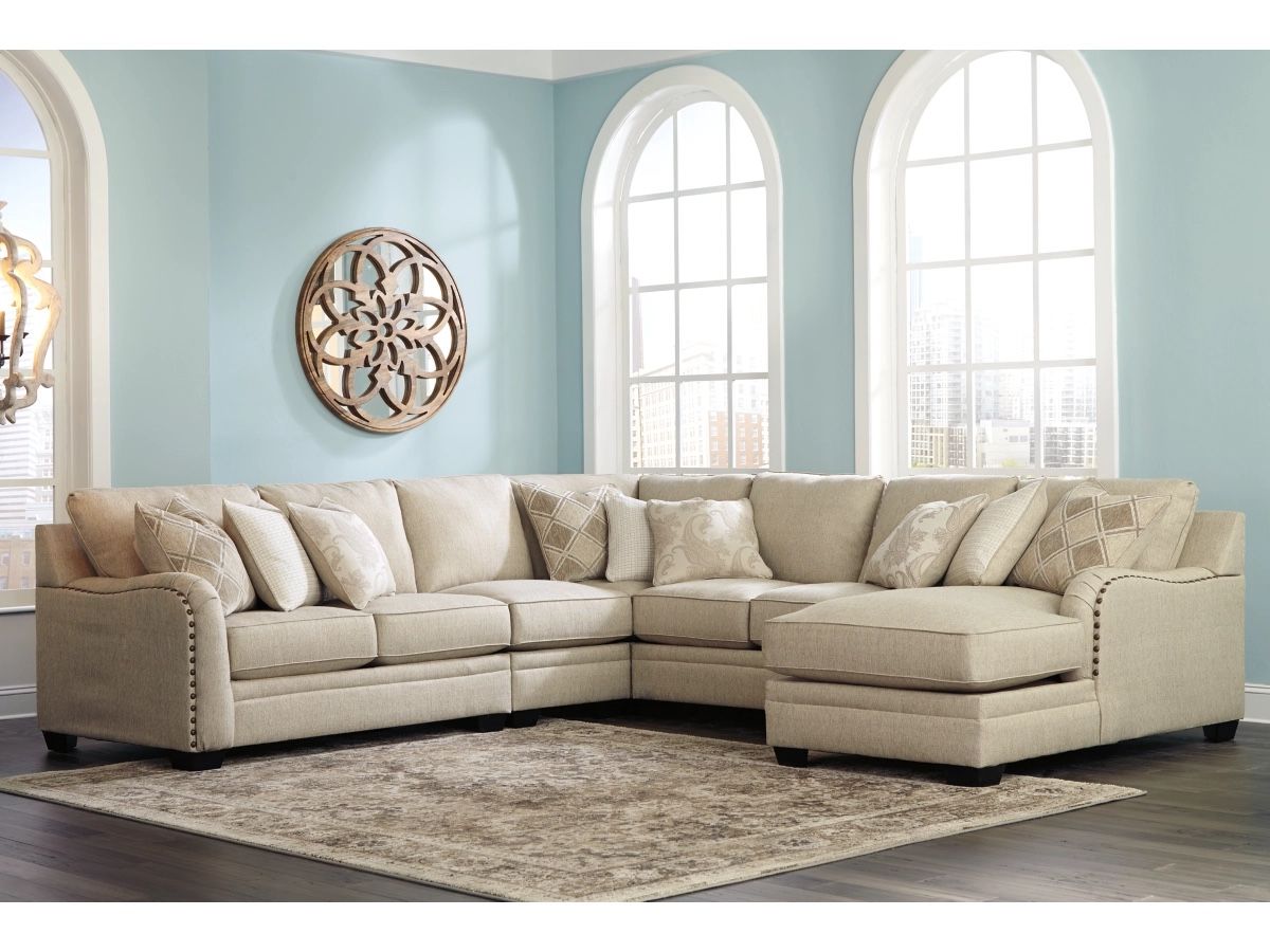 Ashley Furniture Luxora 5-Piece Sectional with Chaise