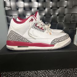 Air Jordan 3 Retro 'Cardinal Red' Size 7