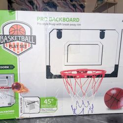 Play Basketball Pro Style Wall Hoop Indoors