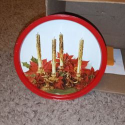 Christmas Serving Tray  Metal