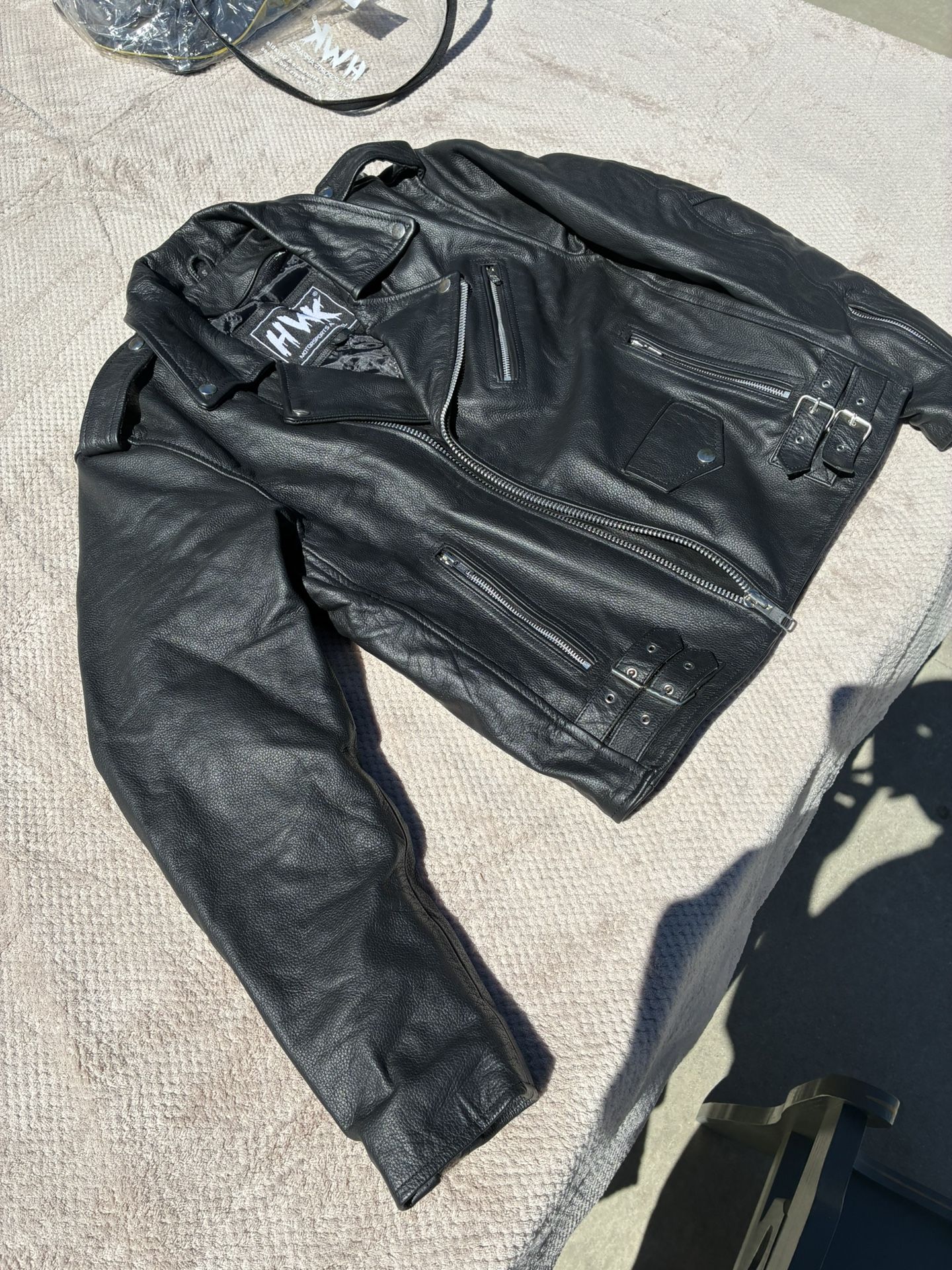 Leather Jacket Small Kid Size Motor Cycle Jacket Kids Halloween Outfit Hwk Brand