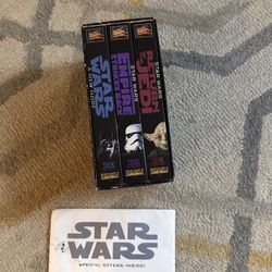 Vintage Star Wars Trilogy VHS Set THX Widescreen Collector's 3 Tape Box Edition