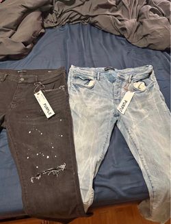 Purple jeans