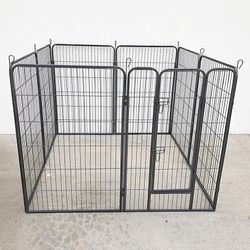 (NEW) $135 Heavy Duty 48” Tall x 32” Wide x 8-Panel Pet Playpen Dog Crate Kennel Exercise Cage Fence