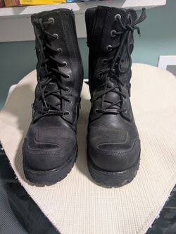 Harley Men's Riddick 8-Inch Lace-UP Black Motorcycle Boots D98308