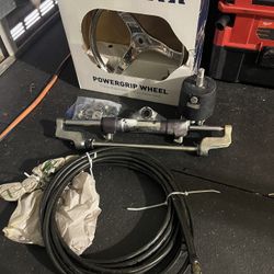 SeaStar Hydraulic Steering HC5345 With Helm, Hoses & Lewmar Steering Wheel