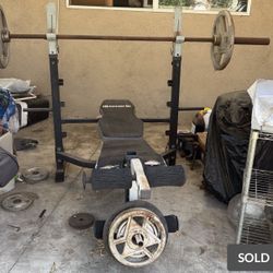 FREE Bench And Weight