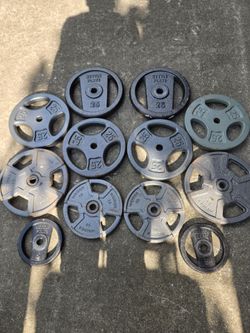 Standard 1inch Grip Plates 5lb, 10lb, 25lb Weight Plates