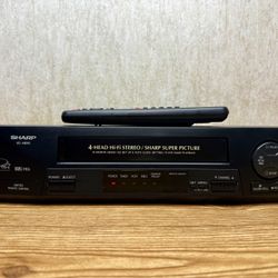 Sharp VC-H810U 4 Head Hi-Fi Stereo VCR VHS Player w/ Remote *Serviced*