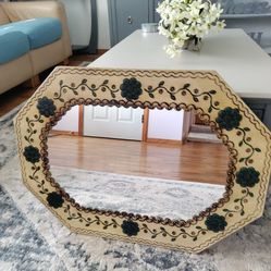 Very nice Metal Frame Wall Mirror For Sale 