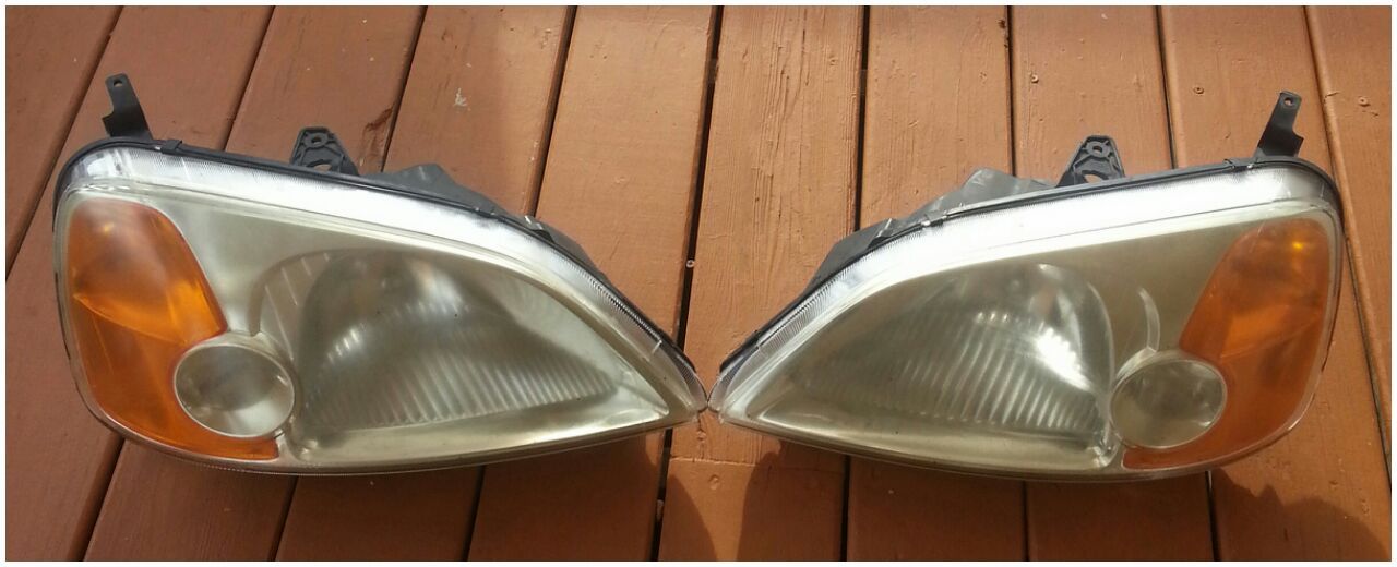 Luces delanteras para Honda civic del 2001 al 2004