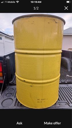 Burn barrel ready to use