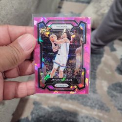 Jaylin Williams Silver Prizm Basketball Card