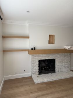 Mantle and Floating Shelves