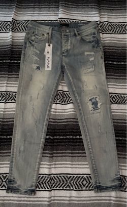 Purple jeans