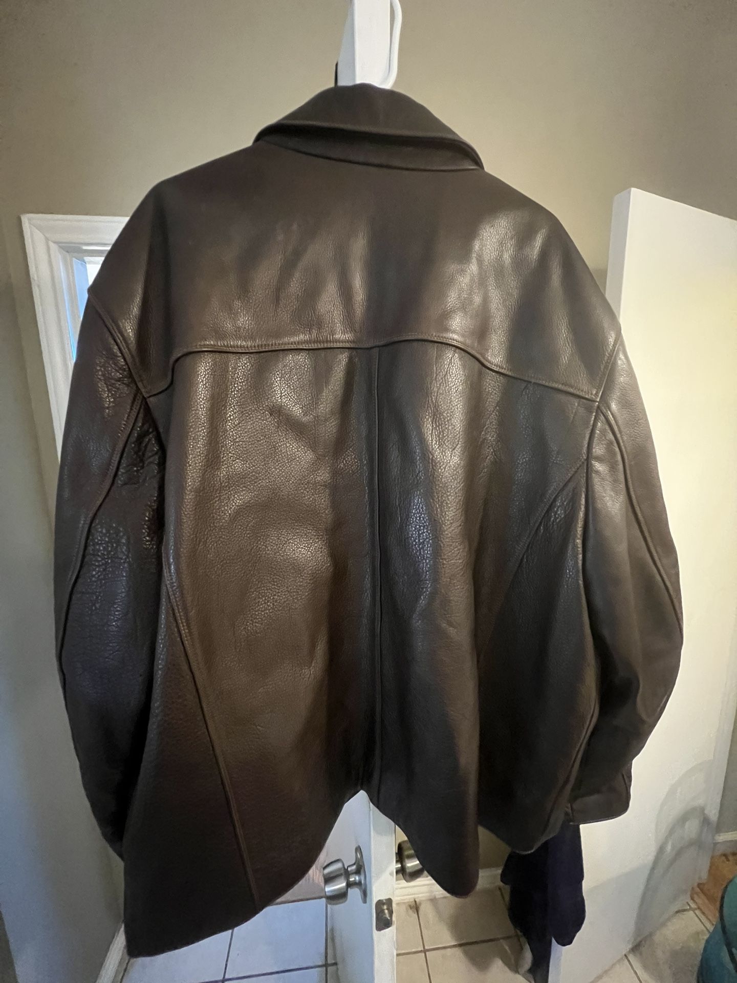 Mens Brown Leather Jacket - Size 3x - Pick up in Austin
