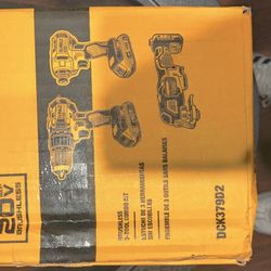 DeWalt Brushless 3 Tool Bundle W/ Two Batteries 