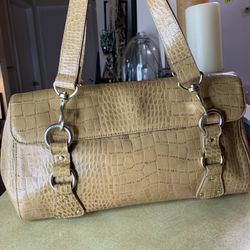 Vintage Ralph Lauren Snakeskin Shoulder Purse 