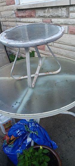 Patio glass tables