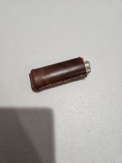Leather lighter holder