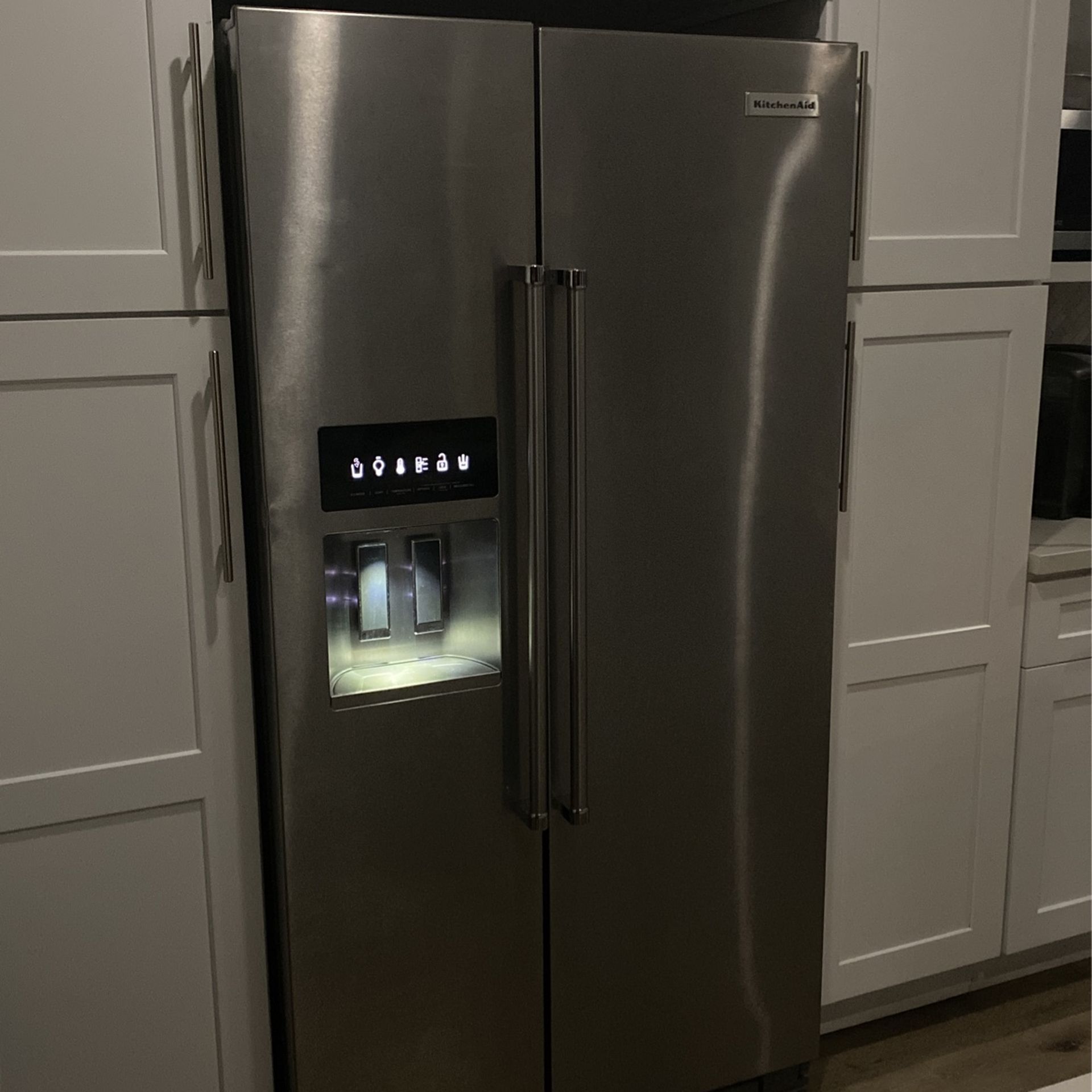 Kitchen Aid Refrigerator 36”wide 30”Deep 68”1/2 Hi