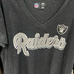 Ladies  Raiders V Neck Tee