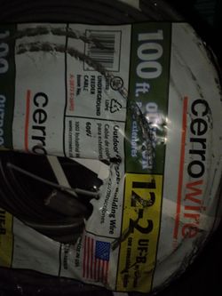 12-2 CERROWIRE UF-B w/GROUND 100FT