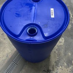 Blue 55 Gallon Barrels