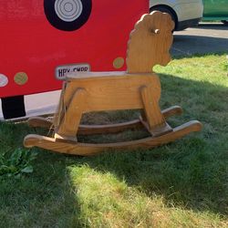 Hand Crafted Vintage Rocking Horse