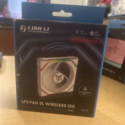 🌬️ Lian Li UNI FAN SL Wireless 120 – Reverse Blade (White) – Open Box / Lightly Used