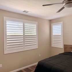 FREE Plantation Shutters (ESTIMATES & SAME DAY PRICING)- Custom, Wood, Interior Window Treatments, Coverings. Persianas de Madera. Se Habla Espanol.