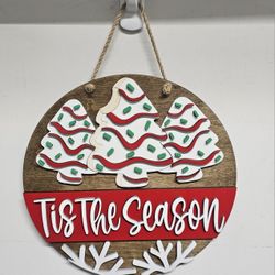 Christmas Door Hanger Sign 