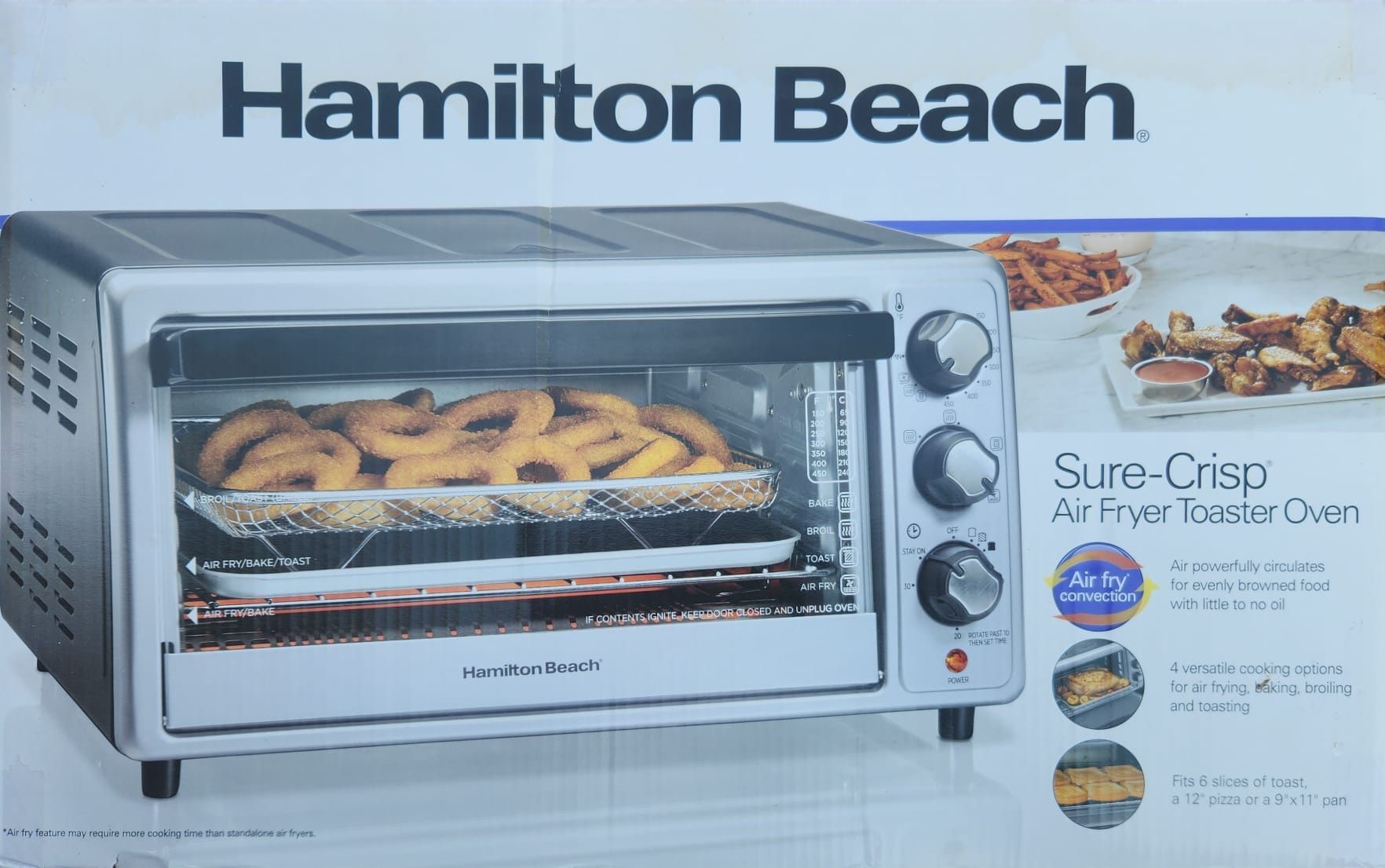 Hamilton Beach Premium Deluxe Sure-Crisp Air Fryer Toaster Oven