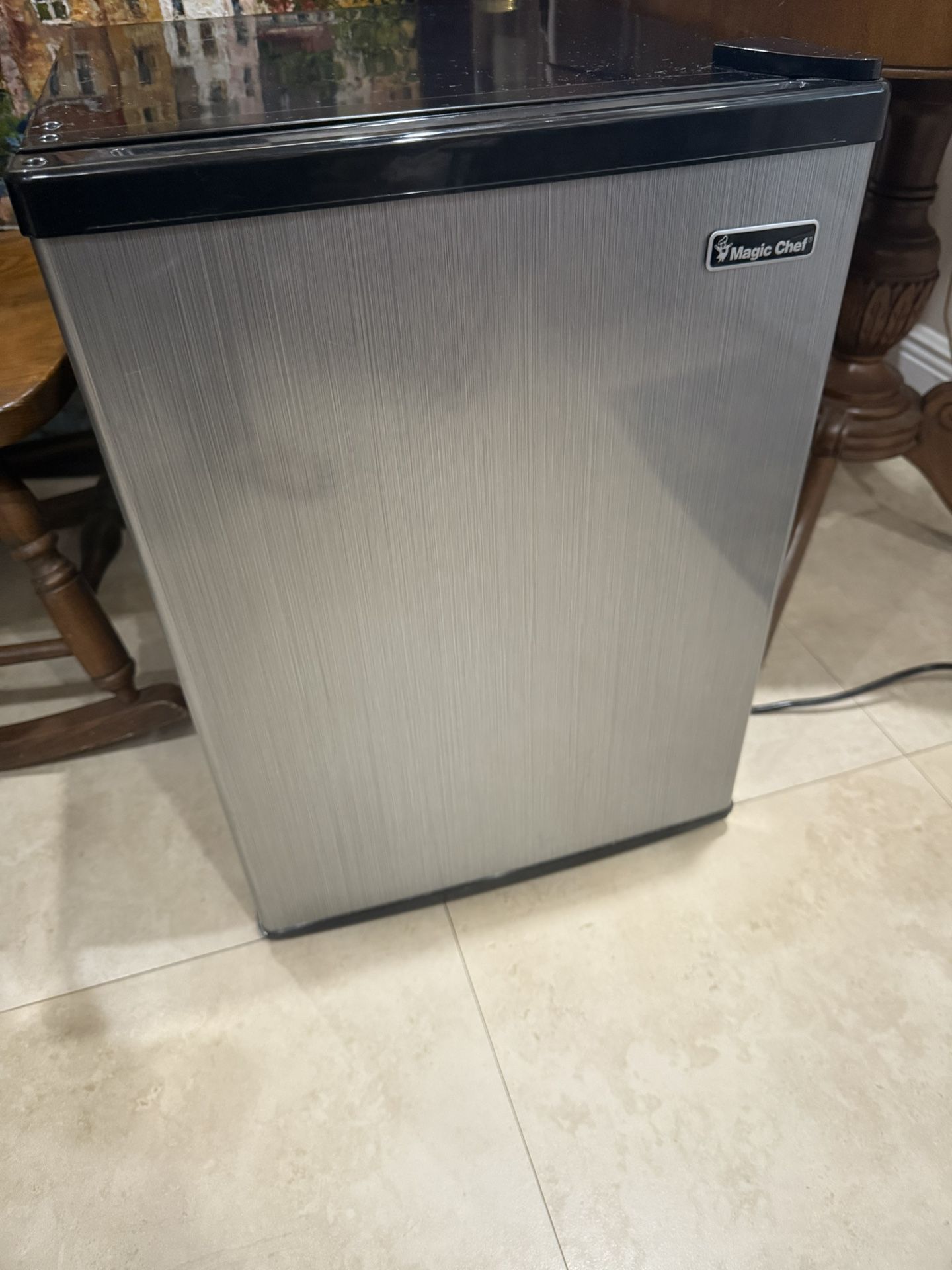 Magic Chef's 2.4 cu. ft. mini refrigerator Stainless Steel